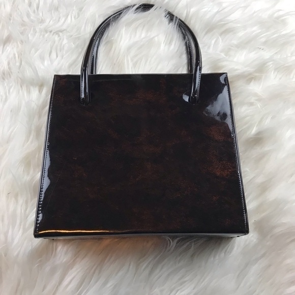 Vintage Lennox tortoiseshell patent leather bag - Picture 3 of 8